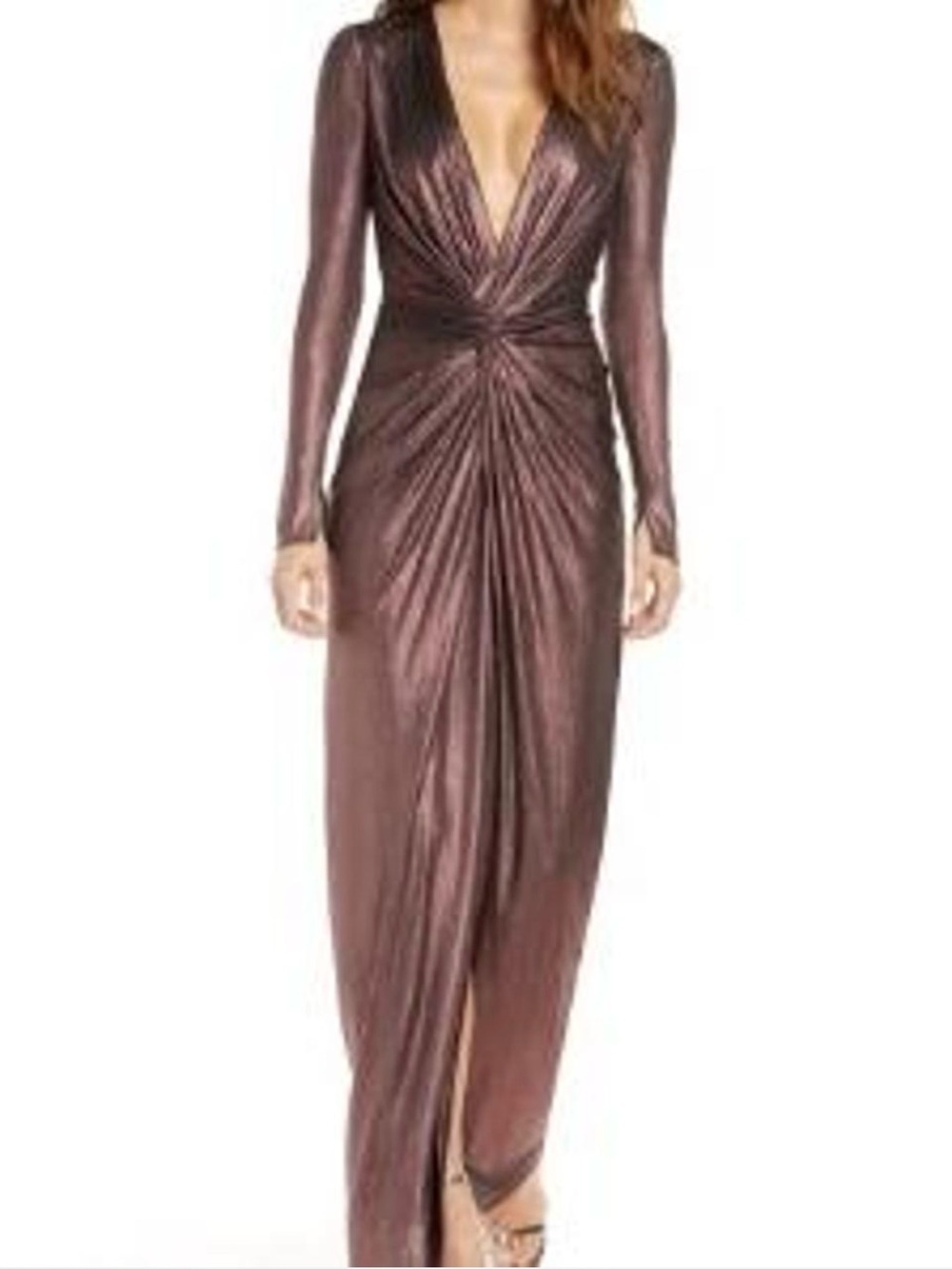Katie May Metallic Gown
